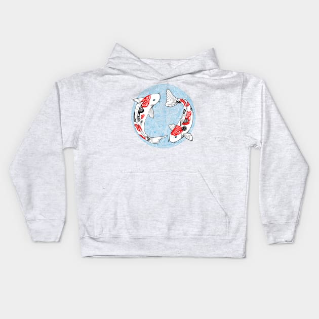 Kois et Be - circle Kois Kids Hoodie by Art_et_Be